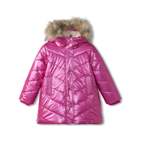 Hatley Kids Fuschia Star Sherpa Lined Puffer Jacket (Toddler/Little Kid/Big Kid)
