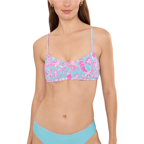 Womens Snapper Rock Kids Tropical Glow Recycled Bikini Top