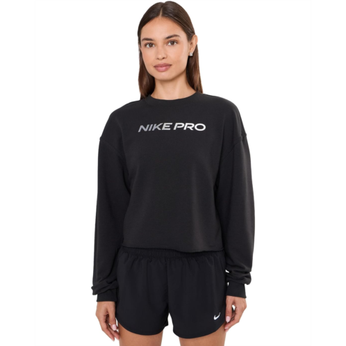 Womens Nike Pro Dri-FIT Crew Fleece Training Top Gradient