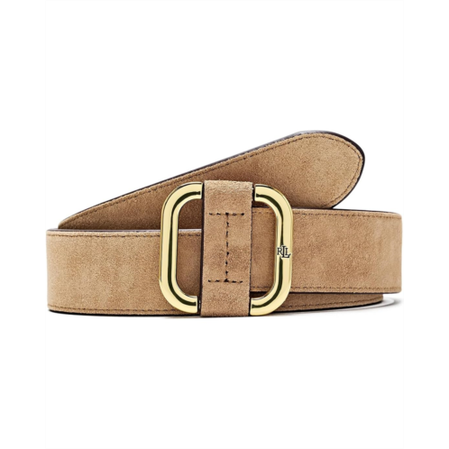 POLO Ralph Lauren Lauren Ralph Lauren Slide-Buckle Suede Belt