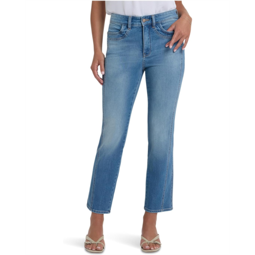 Womens NYDJ Petite Marilyn Straight Ankle Paneled Seam Detail Jeans