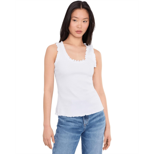 Womens Vince Camuto Ruffle Rib Tank