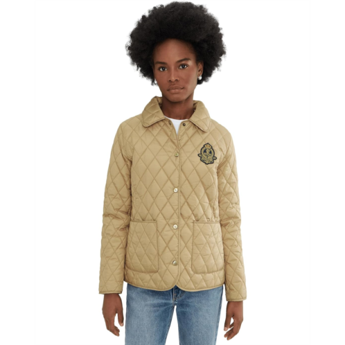 POLO Ralph Lauren Womens Lauren Ralph Lauren Single Breasted Quilt W Crest
