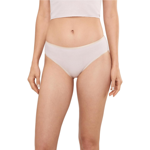 Womens Hanro Cotton Seamless Hi-Cut Full Brief 1626