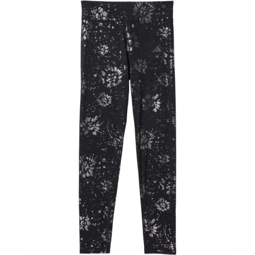 Adidas Kids All Over Print Foil Cozy Leggings (Big Kid)