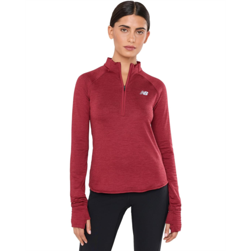 Womens New Balance Athletics Heat Grid 1/2 Zip