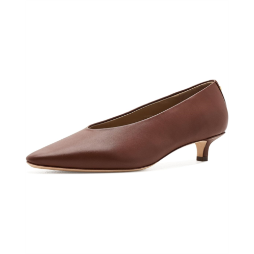 POLO Ralph Lauren Womens Lauren Ralph Lauren Francesca Nappa Leather Pumps