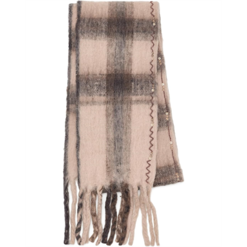 Free People Highland Plaid Skinny Scarf