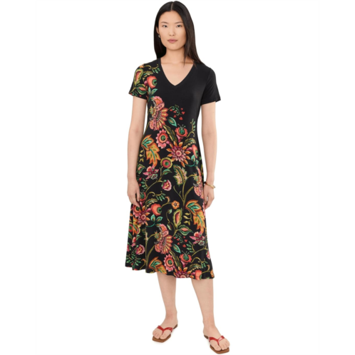 Johnny Was The Janie Favorite V-Neck Cap Sleeve Dress - Valley