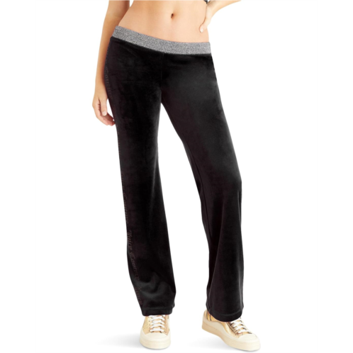 Juicy Couture Pull-On Track Pants with Rib and Bling