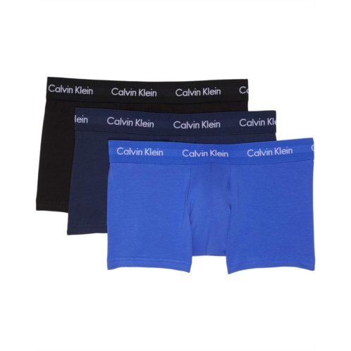 Mens Calvin Klein Underwear Cotton Stretch Low Rise Trunks 3-Pack