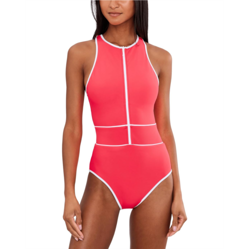 BECCA Sport Mode Shannon High Neck Zip One-Piece