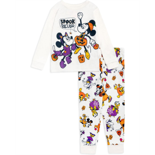Boys Disney Two-Piece Loose Fit Cotton Holiday Pajama Set (Toddler)
