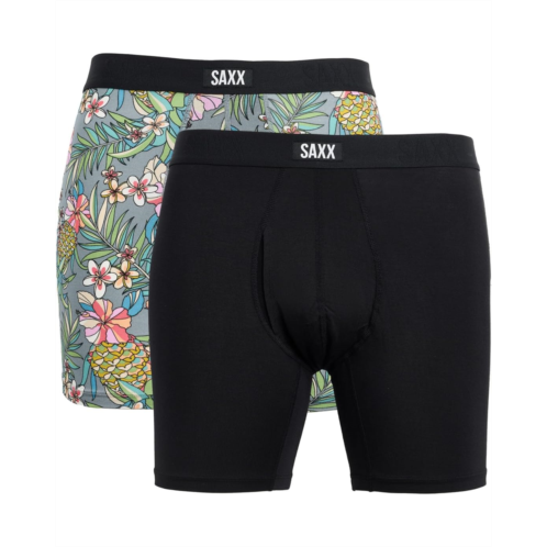 SAXX UNDERWEAR Vibe Xtra Soft Comfort Boxer Brief Fly 2-Pack