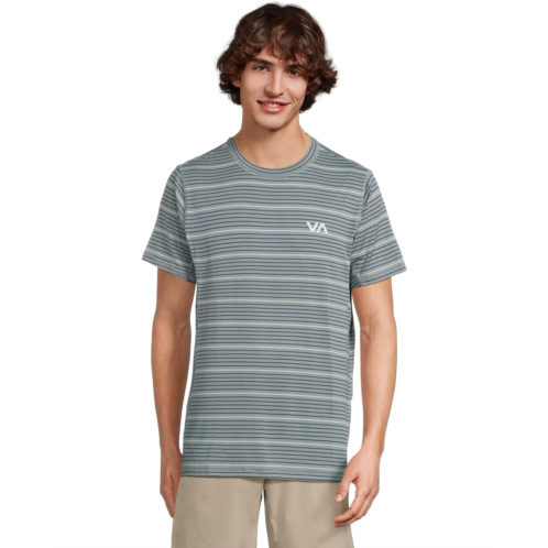 Mens RVCA Sport Vent Stripe Short Sleeve Tee