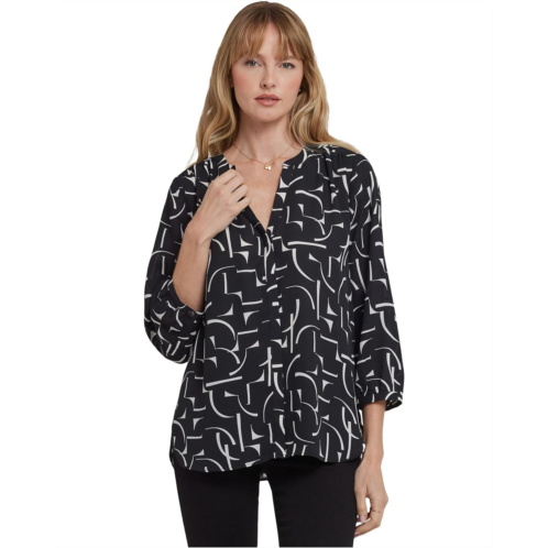 Womens NYDJ Pintuck Blouse