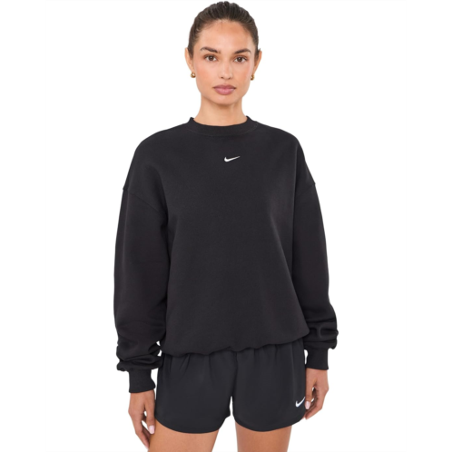 Womens Nike Studio Fleece Medium Weight Oversized Crew Neck Sweatshirt