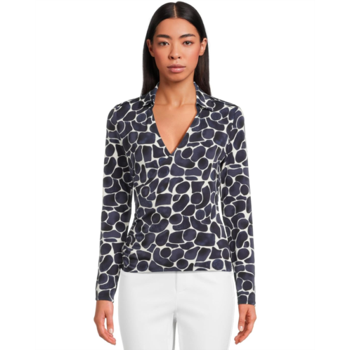 NICZOE Geo Pebble Wrap Top