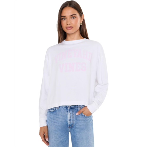 Womens Vineyard Vines Long Sleeve Cropped Tee