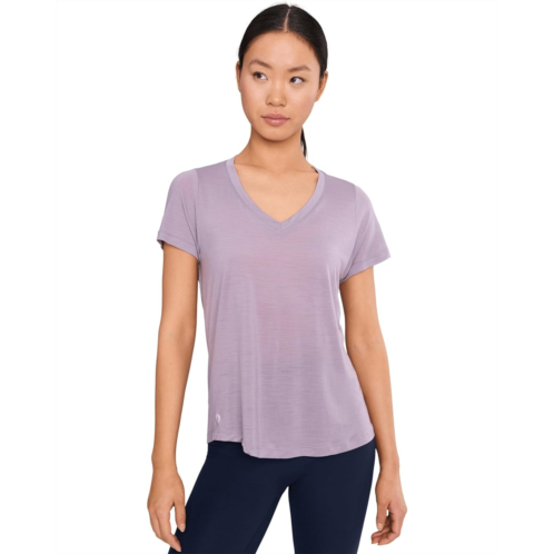 Womens Smartwool Active Ultralite V-Neck Short Sleeve