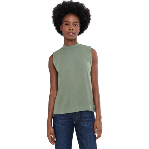 Womens PACT Airplane Mock Neck Shell