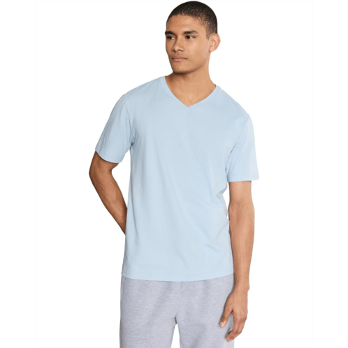 Mens Hanro Living V-neck Short Sleeve Shirt