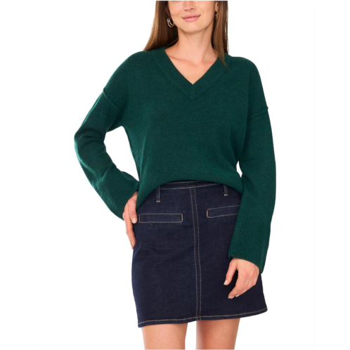 Vince Camuto Wide Sleeve High-Low V-Neck