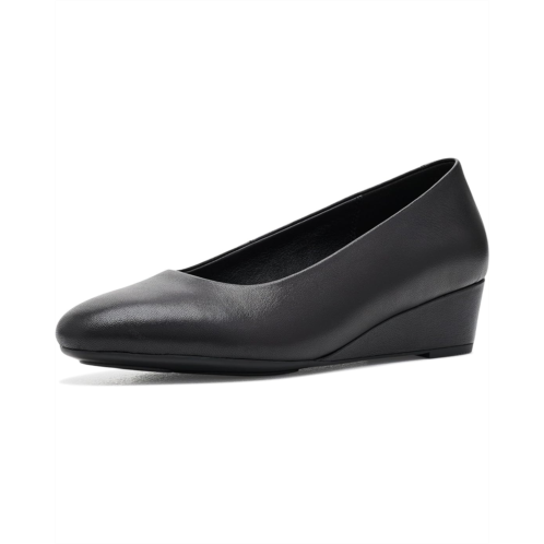 Womens ECCO Elevate Leather Wedge Pumps