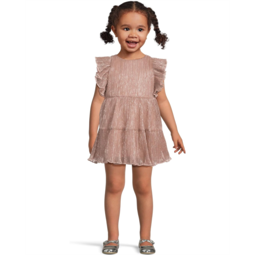 Janie and Jack Pleated Lurex Dress (Infant)