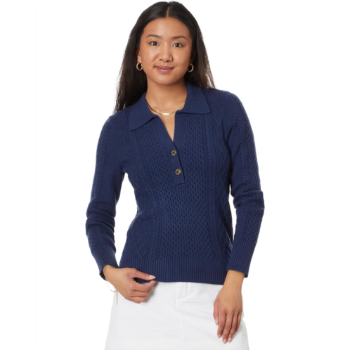 Womens Lilly Pulitzer Lizona Cabled Sweater