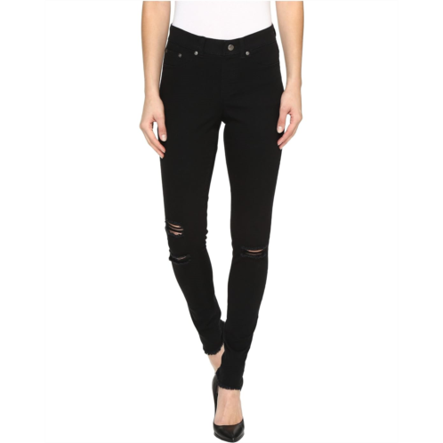 Womens HUE Ripped Knee Denim Leggings