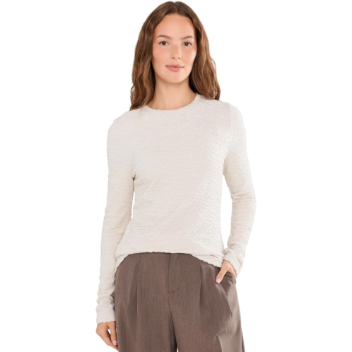 Womens NICZOE Crinkle Knit Textured Top
