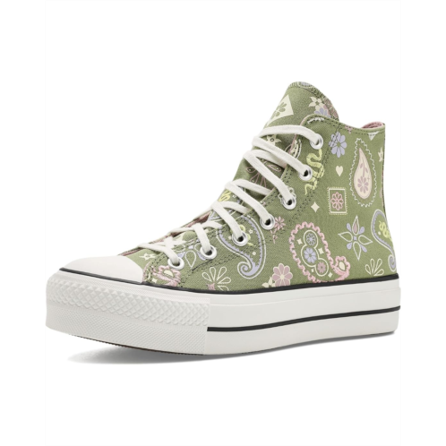 Womens Converse Chuck Taylor All Star Lift Platform Paisley Pop High-Top Sneakers
