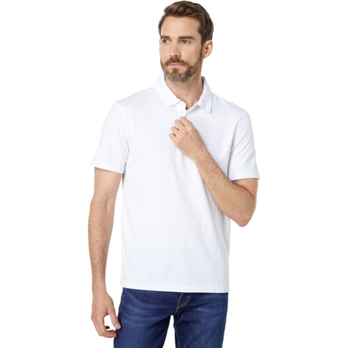 Mens Vince Garment Dye Short Sleeve Polo