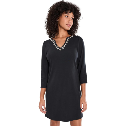 Womens Tommy Bahama Darcy Jeweled 3/4 Sleeve Dress