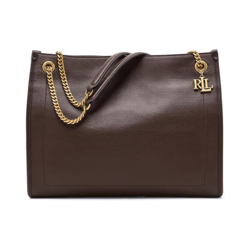 POLO Ralph Lauren Lauren Ralph Lauren Pebbled Leather Large Bradley Tote Bag