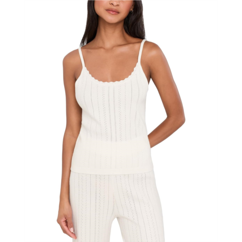 Womens Eberjey Pointelle Sweater Scoop Neck Cami