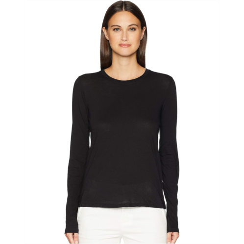 Womens Vince Essential Long Sleeve Jersey Crews