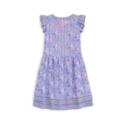 Girls Vineyard Vines Kids Flutter Pintuck Dress (Toddler/Little Kid/Big Kid)