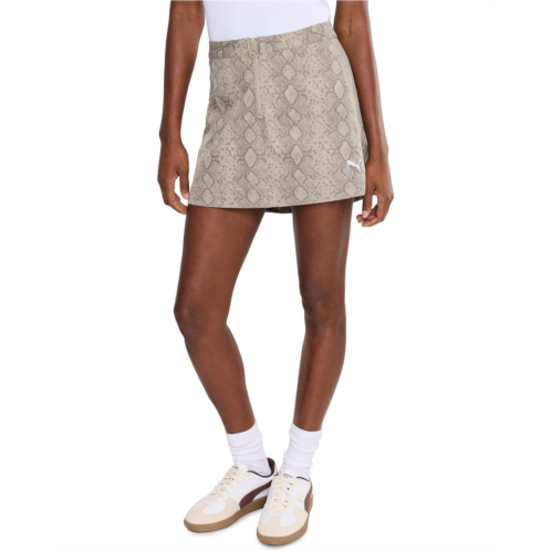 Womens PUMA T7 Snake Print Skirt