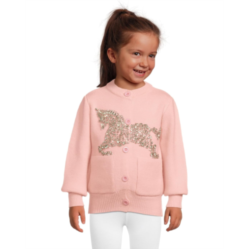 Girls Lola and The Boys Unicorn Gem Cardigan (Toddler/Little Kid/Big Kid)