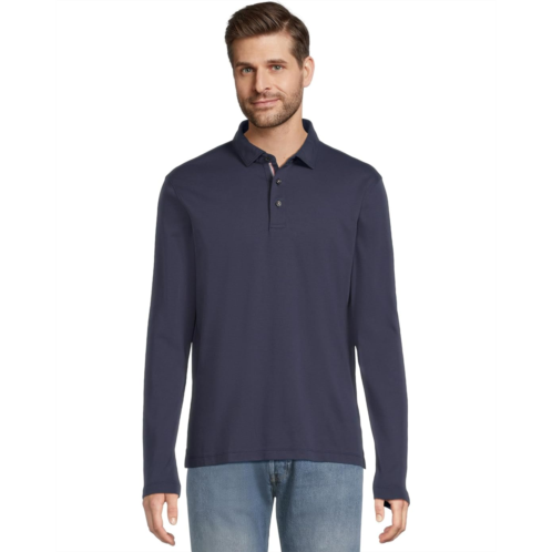 Mens UNTUCKit Long Sleeve Wrinkle Free Damaschino Polo
