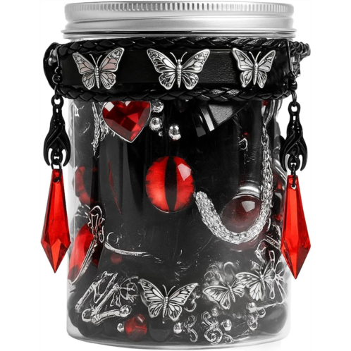 SMUOBT Gothic Mystery Jewelry Jar Random Goth Jewelry Set for Women