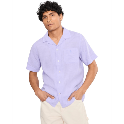 Mens Polo Ralph Lauren Classic Fit Linen-Blend Seersucker Shirt