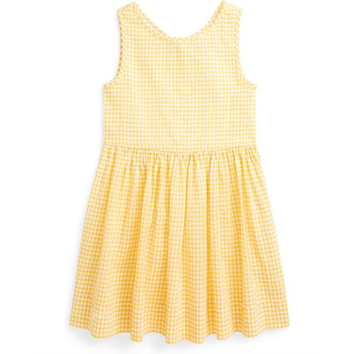 Girls Polo Ralph Lauren Kids Gingham Cotton Seersucker Dress (Toddler/Little Kid)