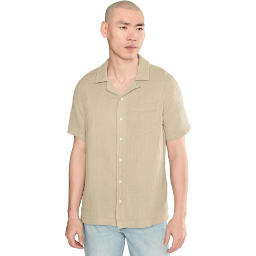 L.L.Bean Mens LLBean Cloud Gauze Shirt Short Sleeve Slightly Fitted Regular