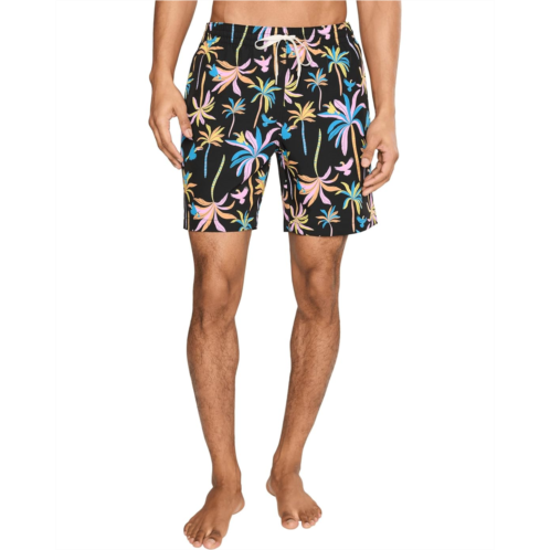 Chubbies The Black Light Nights 7 (Classic Lined Swim Trunks)