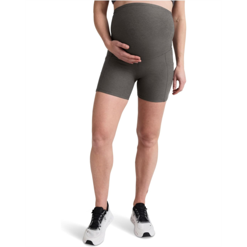 Beyond Yoga Spacedye Keep Pace 5 Maternity Pocket Biker Shorts