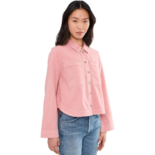 Liverpool Los Angeles Petite High/ Low Denim Shacket