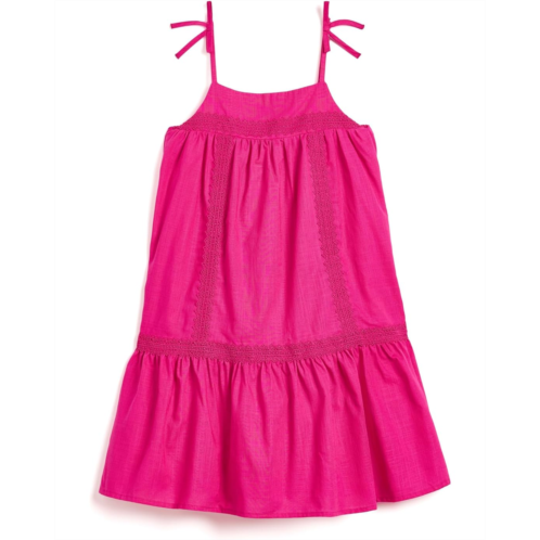 Girls Janie and Jack Linen Trim Dress (Toddler/Little Kid/Big Kid)